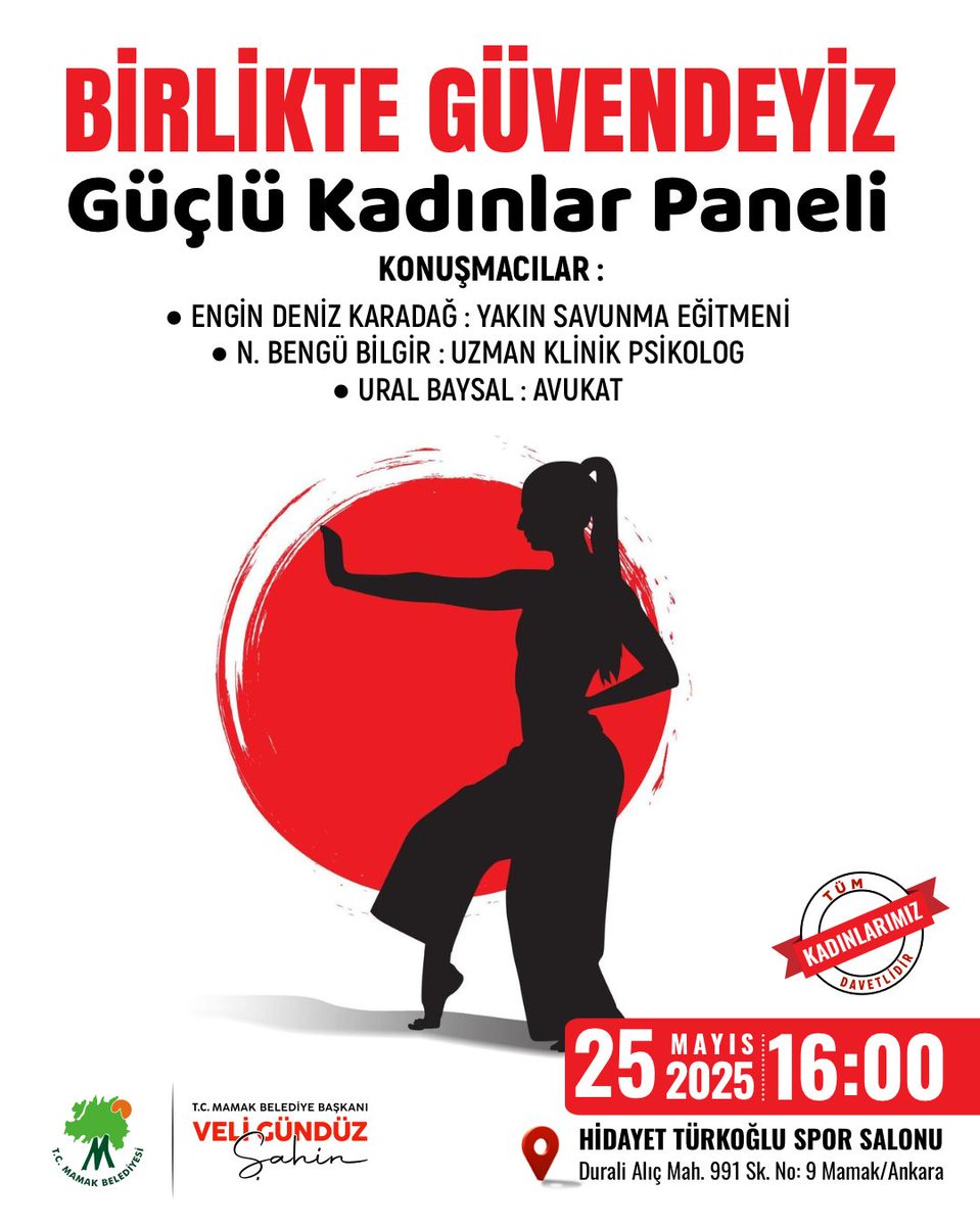 Mamak Belediyesi'nden Kadınların Güvenliği İçin Panel