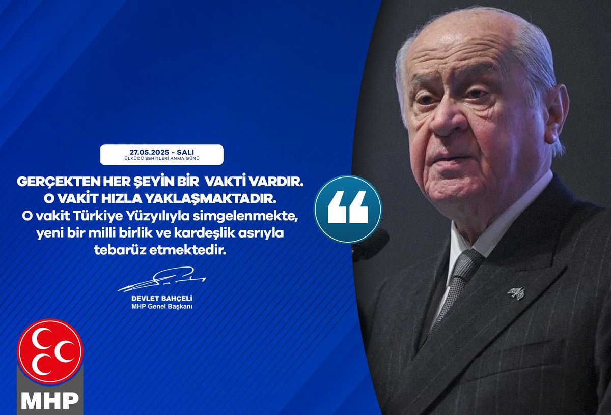 Bahçeli: Türkiye Yüzyılı Milli Birlik ve Kardeşlik Asrıyla Tebarüz Edecek