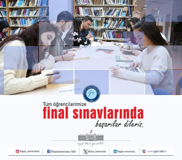 Gazi Üniversitesi Öğrencileri Final Sınavlarına Hazırlanıyor