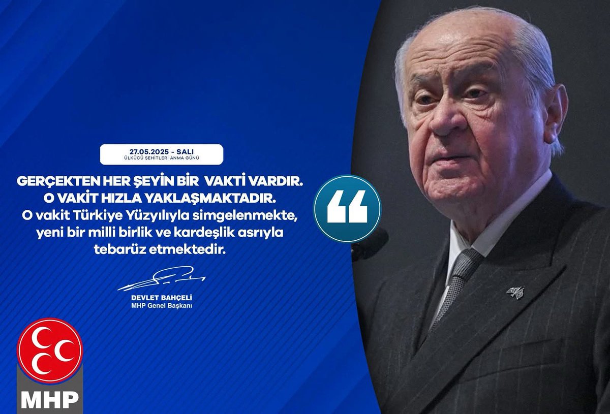 Bahçeli: Türkiye Yüzyılı Milli Birlik ve Kardeşlik Asrını Müjdeliyor