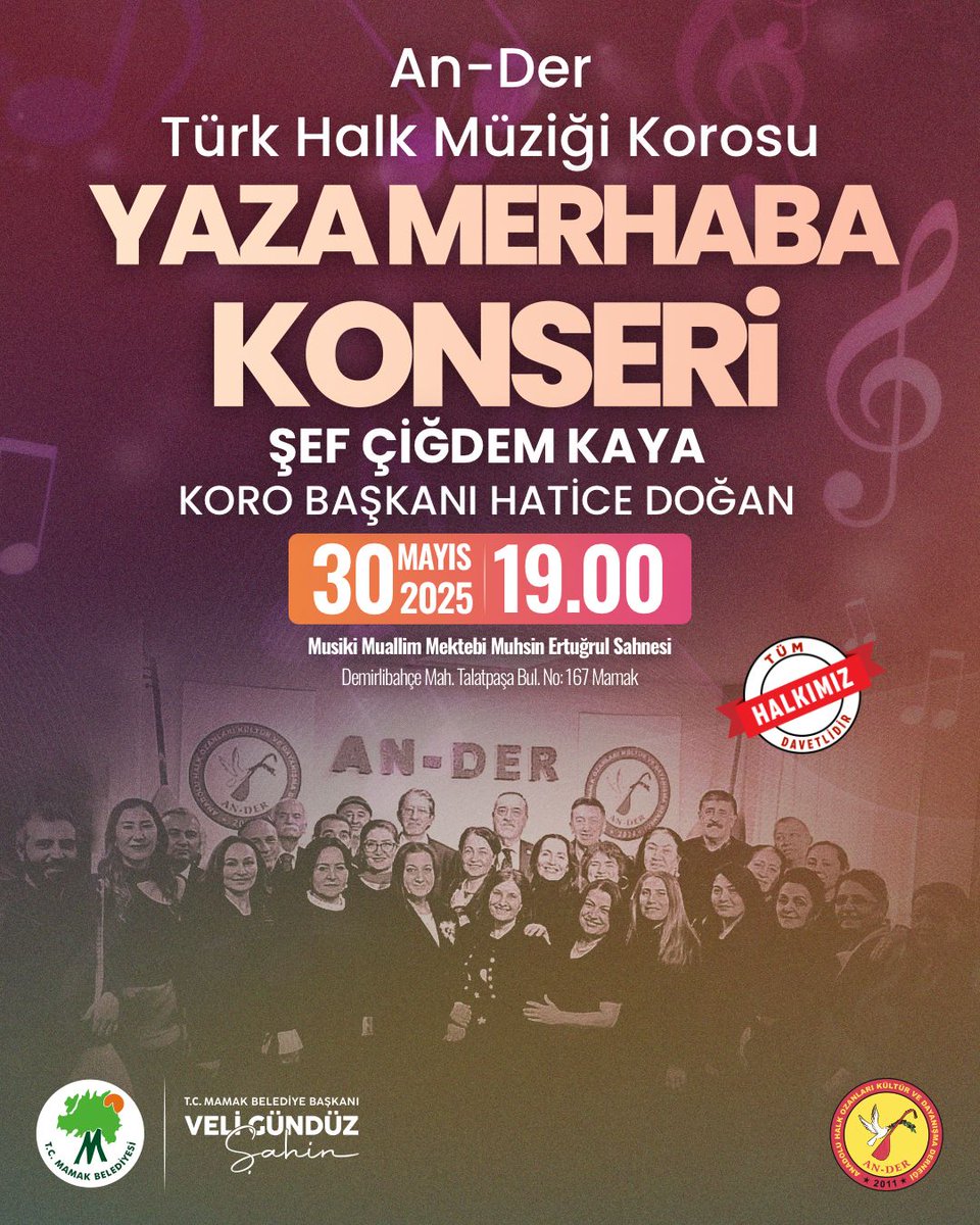 Mamak Belediyesi'nden Türk Halk Müziği Konseri