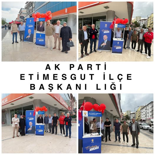 AK Parti Etimesgut İlçe Başkanlığı Stand Çalışmasında Yoğun İlgi