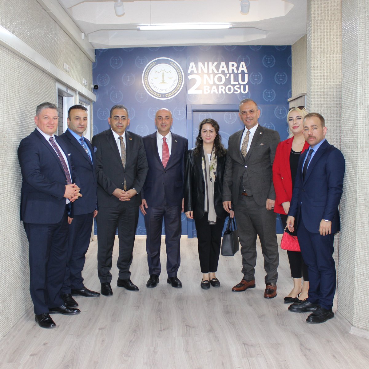 MHP Ankara İl Disiplin Kurulu, Ankara 2 Nolu Barosu Başkanı Avukat Gökhan'ı Ziyaret Etti
