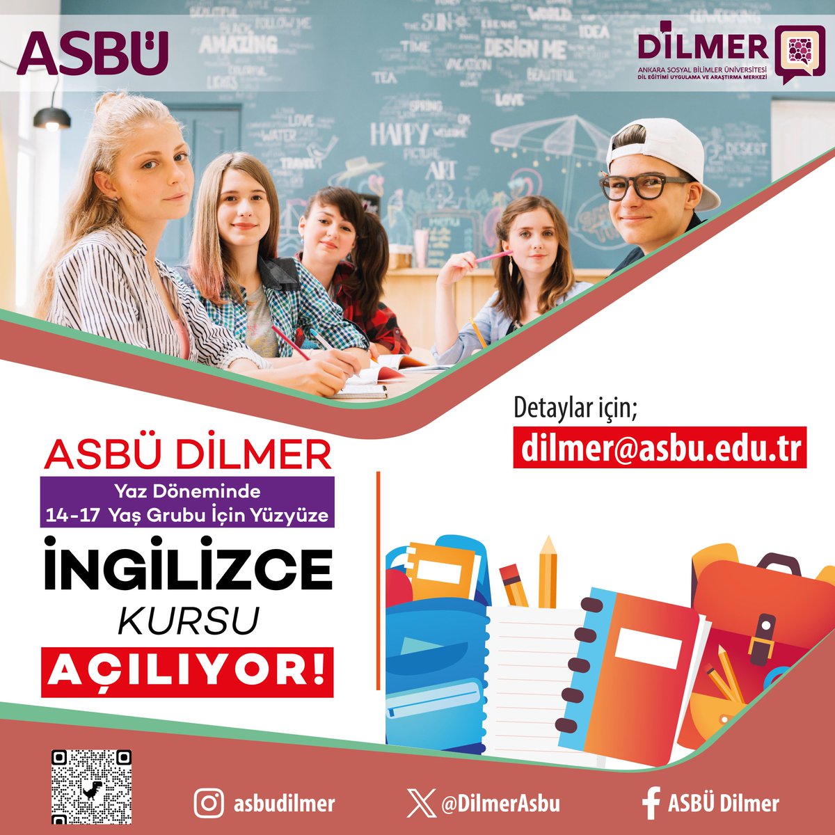 ASBÜ Dilmer Yaz Dönemi İngilizce Kursları Başlıyor