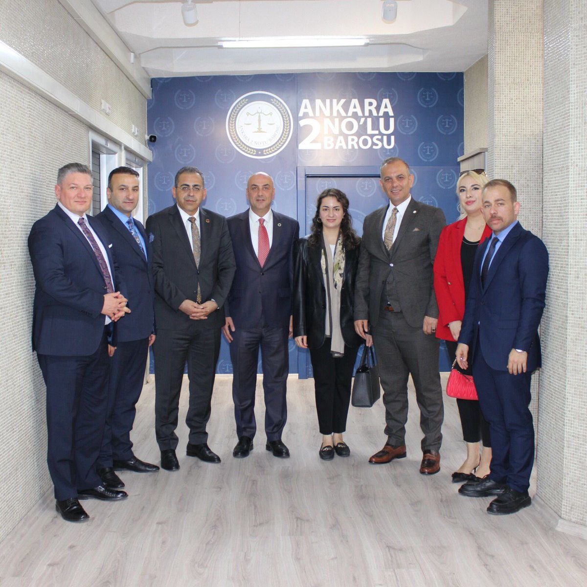 MHP Ankara İl Heyeti, Baro Başkanı Ağdemir'i Ziyaret Etti